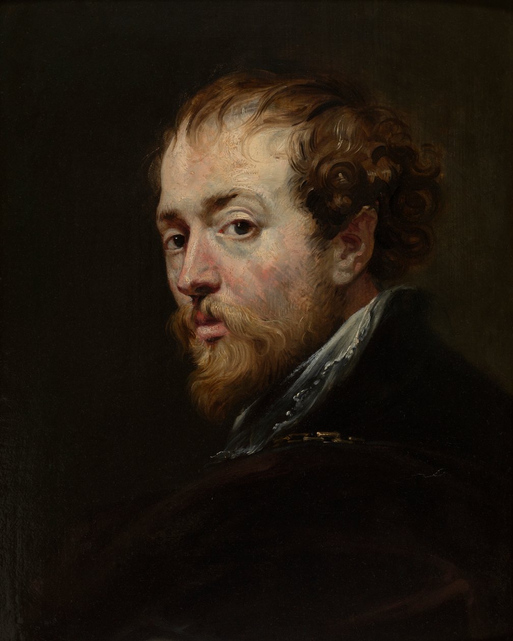 De schilder Peter Paul Rubens door Peter Paul (follower of) Rubens