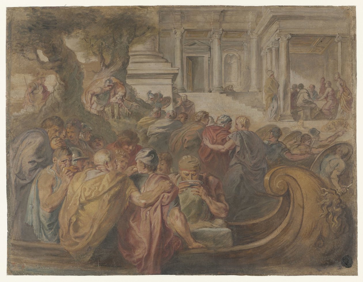 Aankomst van Odysseus en metgezellen bij Circe door Peter Paul Rubens (possibly)