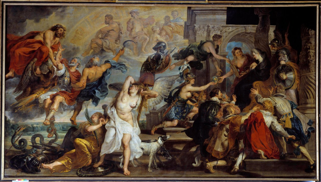Apotheose van Hendrik IV (1553-1610) en proclamatie van het regentschap van Maria de