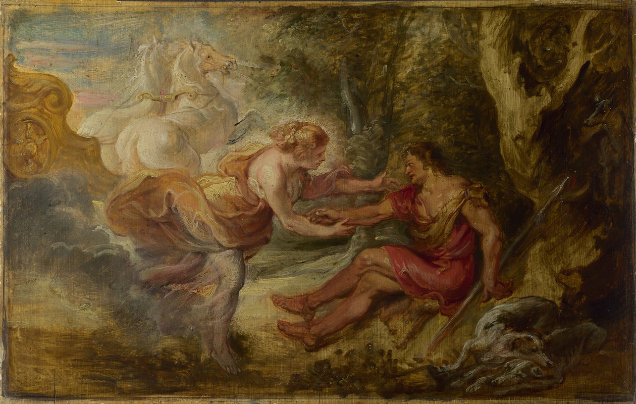 Aurora ontvoert Cephalus door Peter Paul Rubens
