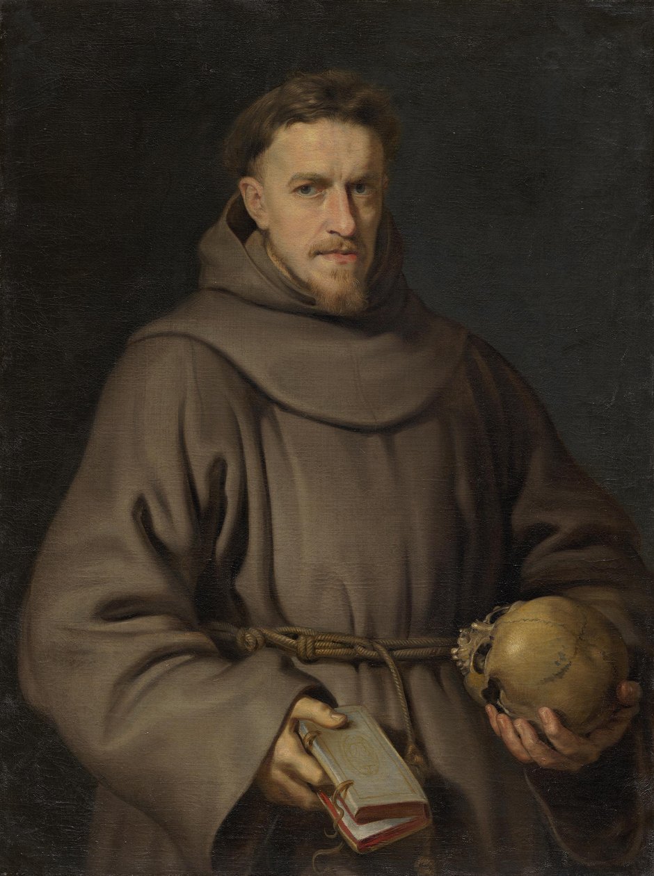 Portret van een franciscaanse monnik door Peter Paul Rubens