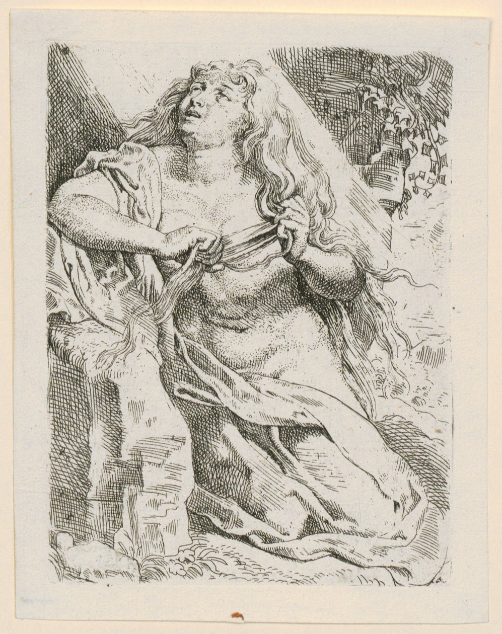 Maria Magdalena in boetedoening door Peter Paul Rubens