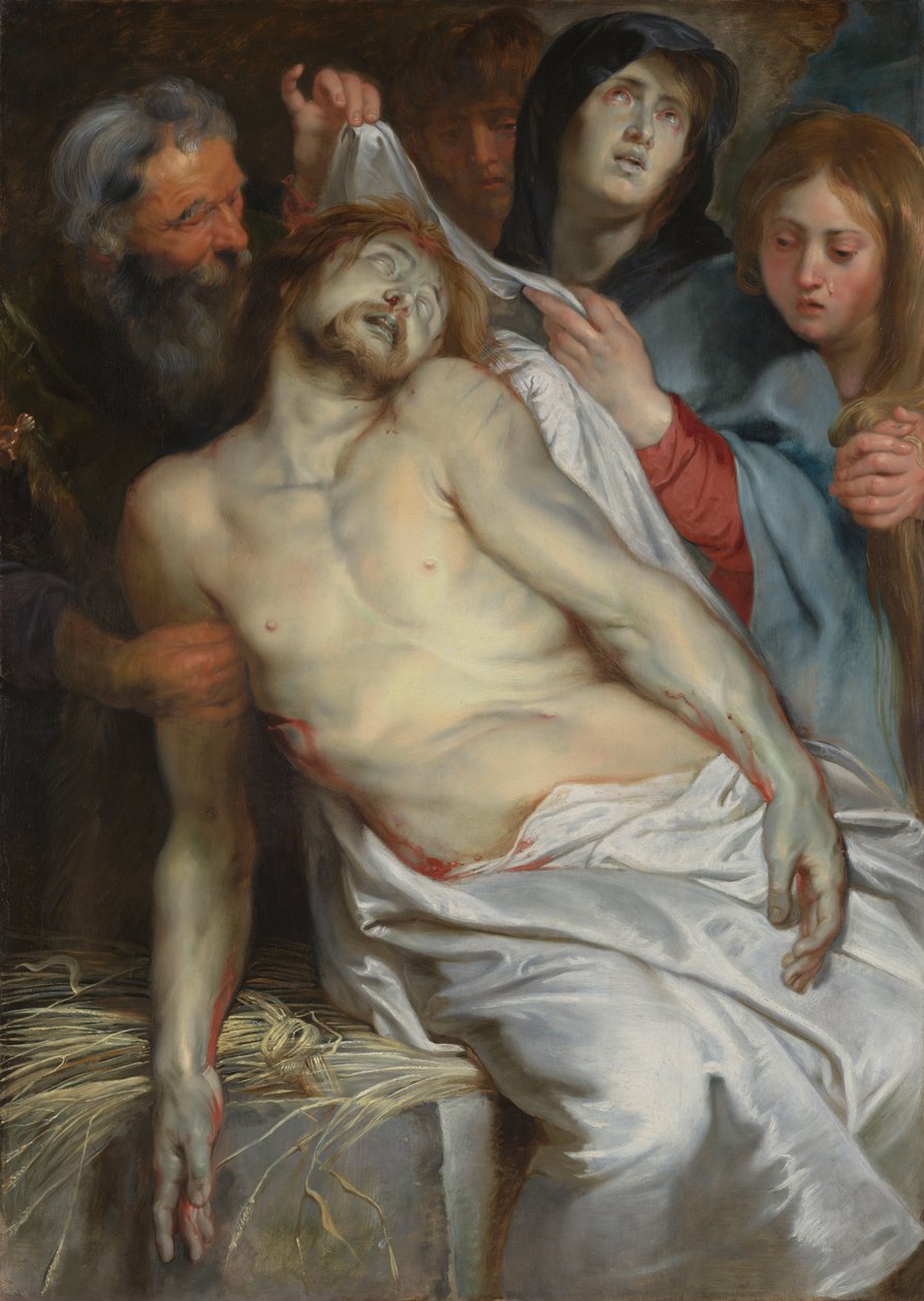 Christus op het stro door Peter Paul Rubens