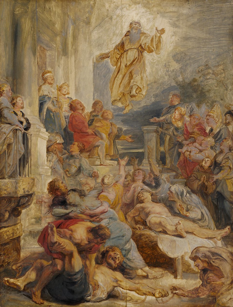 Het wonder van de heilige Franciscus van Paola door Peter Paul Rubens