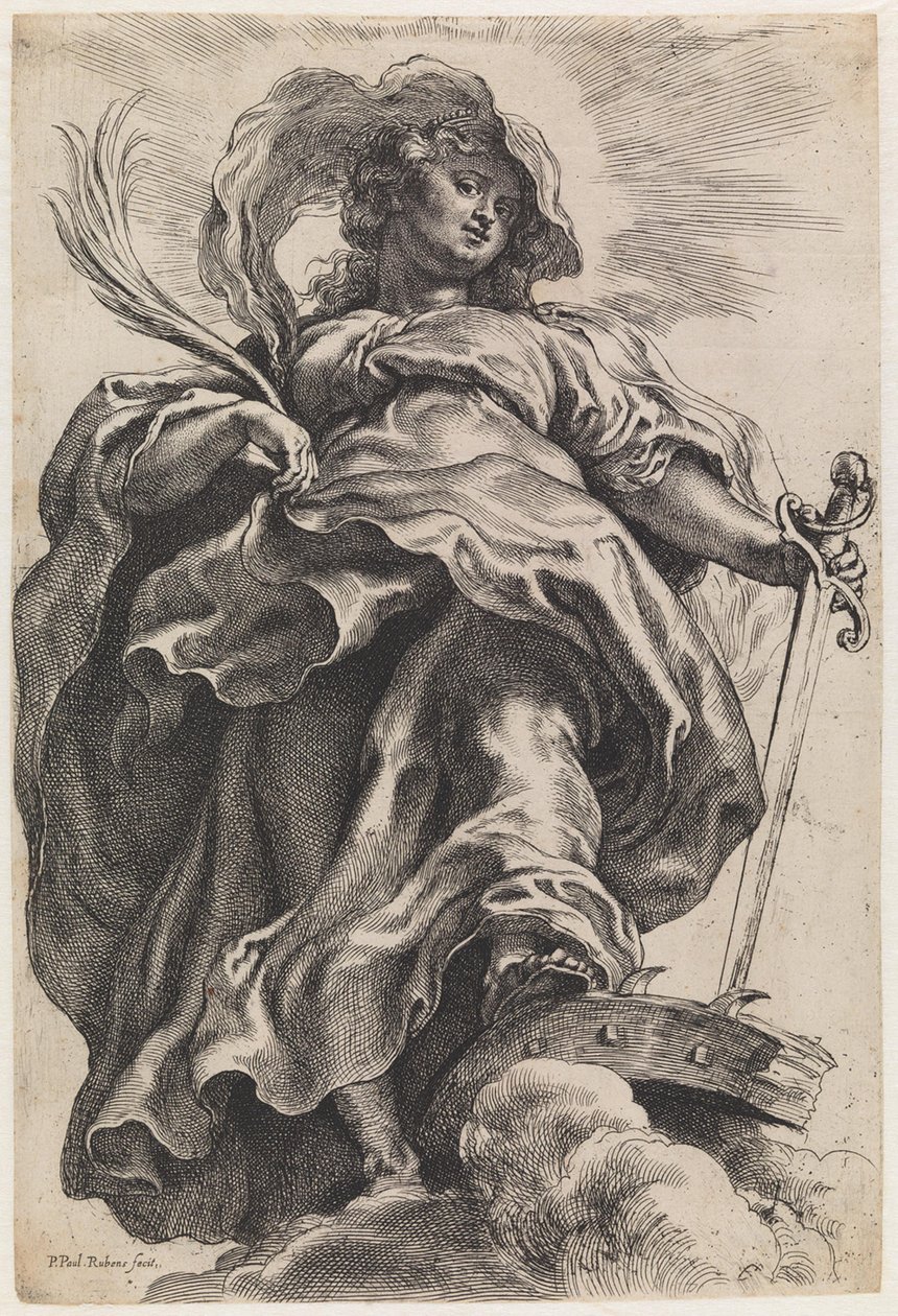 De heilige Catharina door Peter Paul Rubens