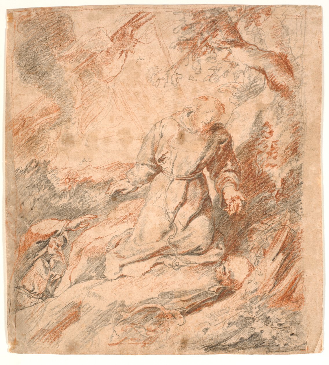 Die Stigmatisation des Heiligen Franz door Peter Paul Rubens