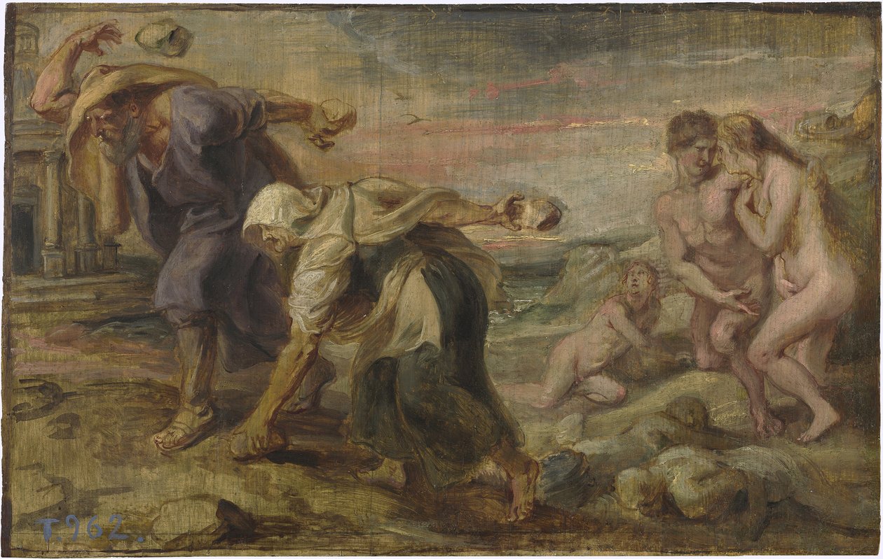 Deucalion en Pyrrha door Peter Paul Rubens