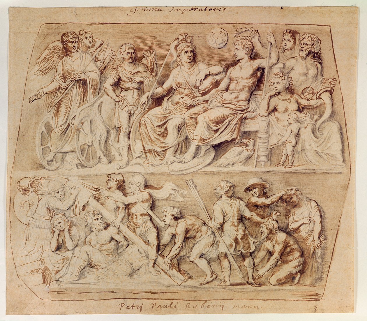 Tekening van de Gemma Augustea door Peter Paul Rubens