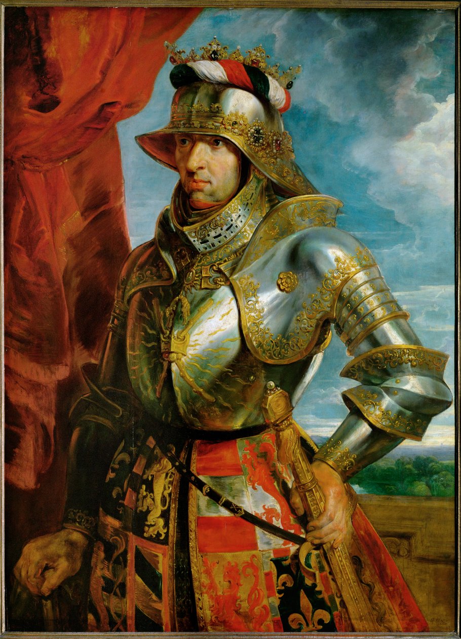 Keizer Maximiliaan I, ca. 1618 (schilderij op eikenhout) door Peter Paul Rubens