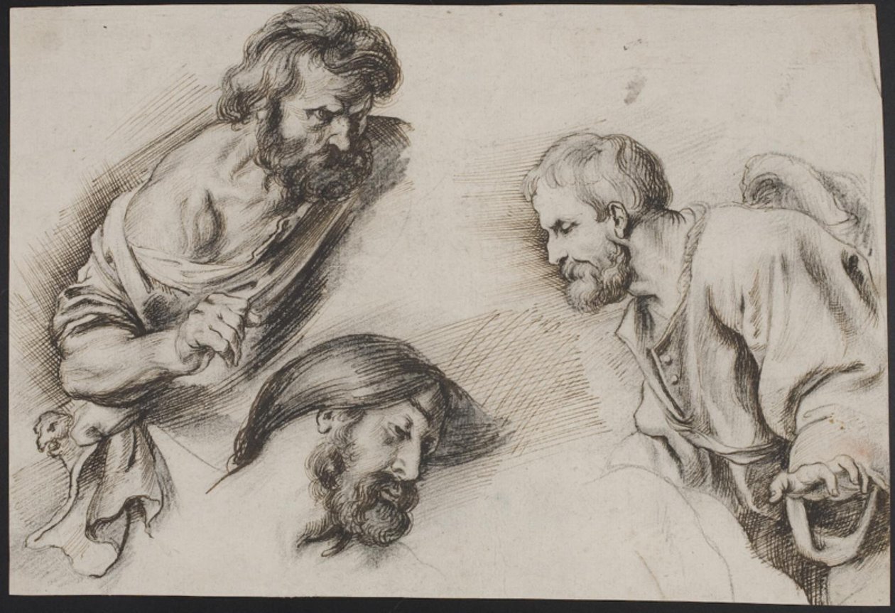 Figuurstudies door Peter Paul Rubens