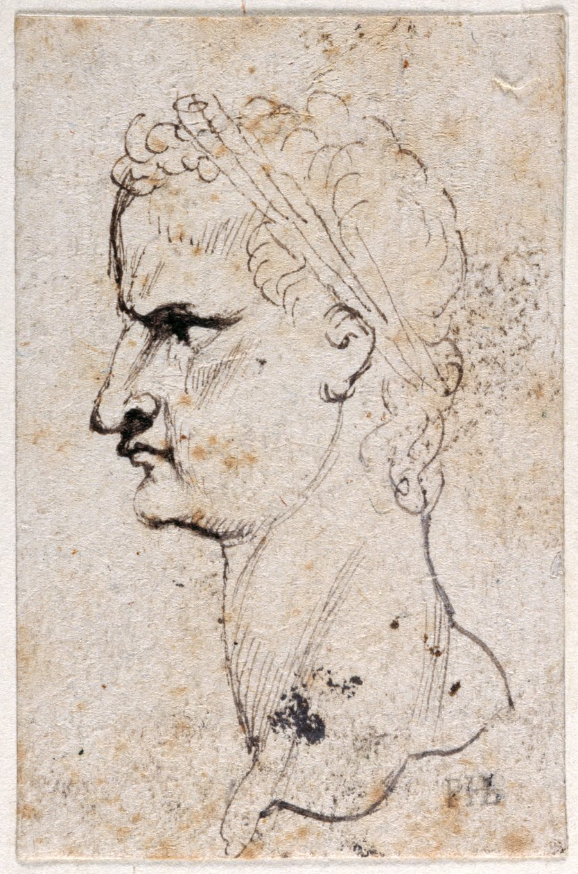 Gaius Caligula, uit tien tekeningen van acht van de eerste twaalf Caesars, naar de medailles van Giovanni da Cavino door Peter Paul Rubens