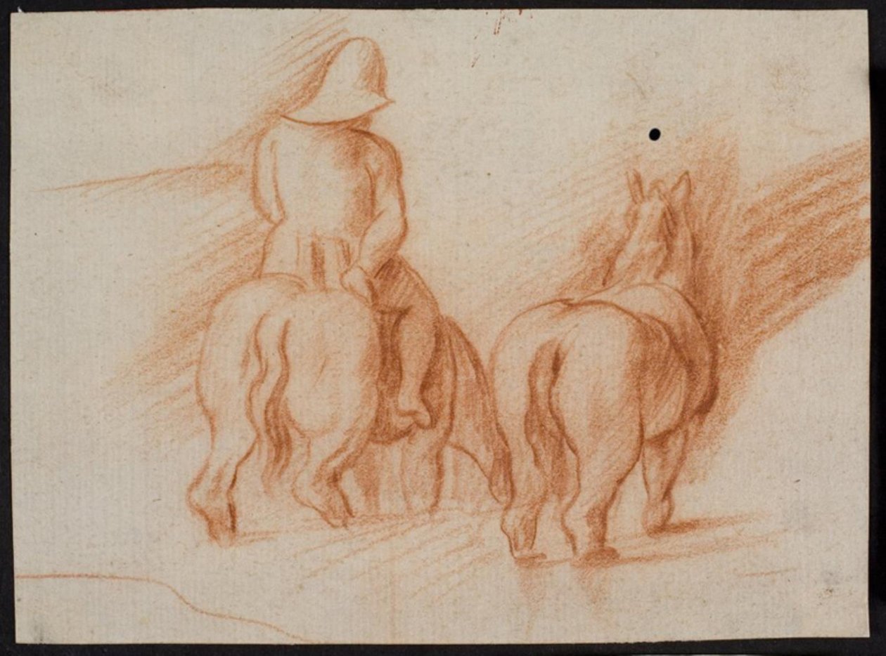 Pferde und Reiter aus "Der verlorene Sohn" door Peter Paul Rubens