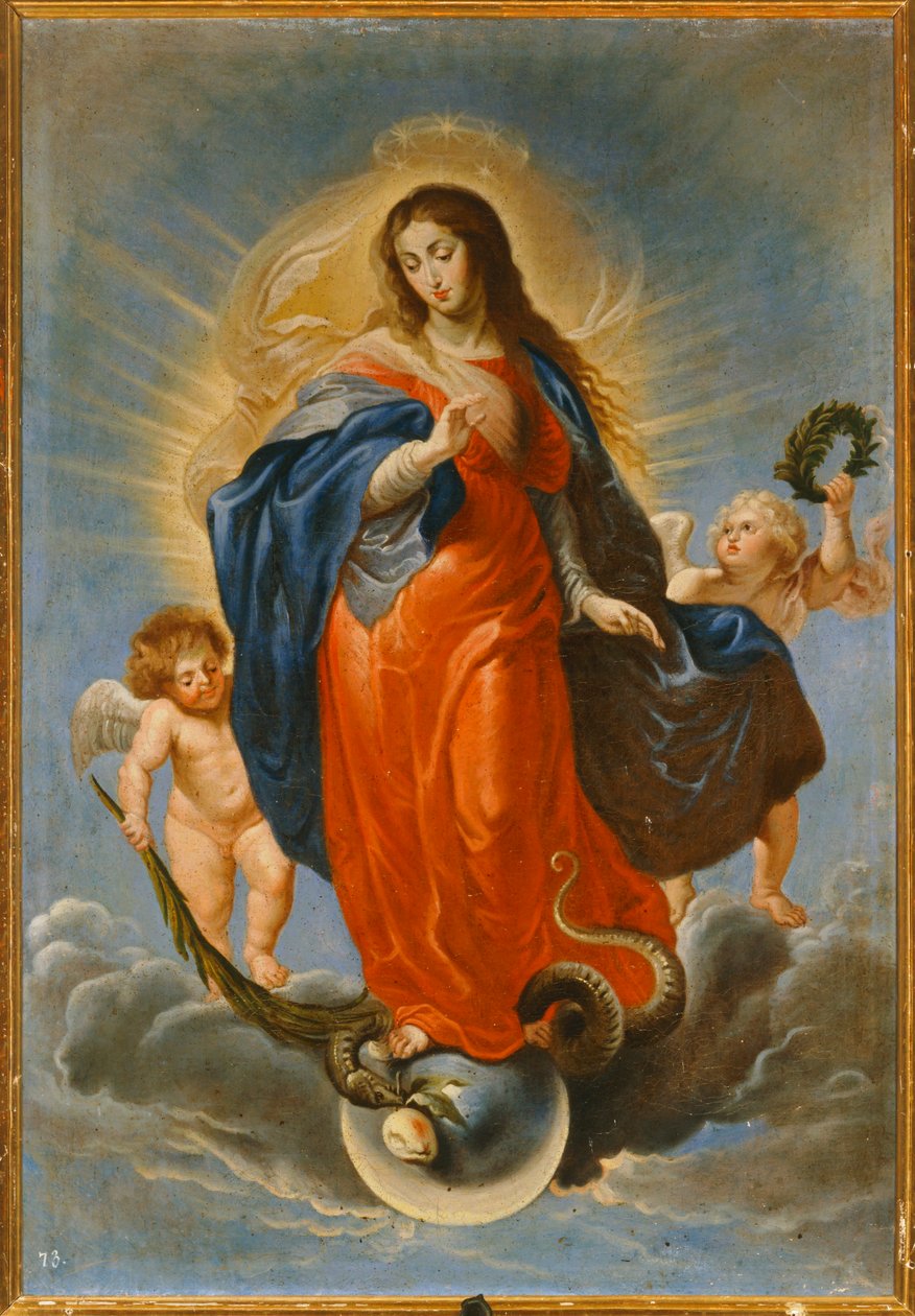 Onbevlekte ontvangenis door Peter Paul Rubens
