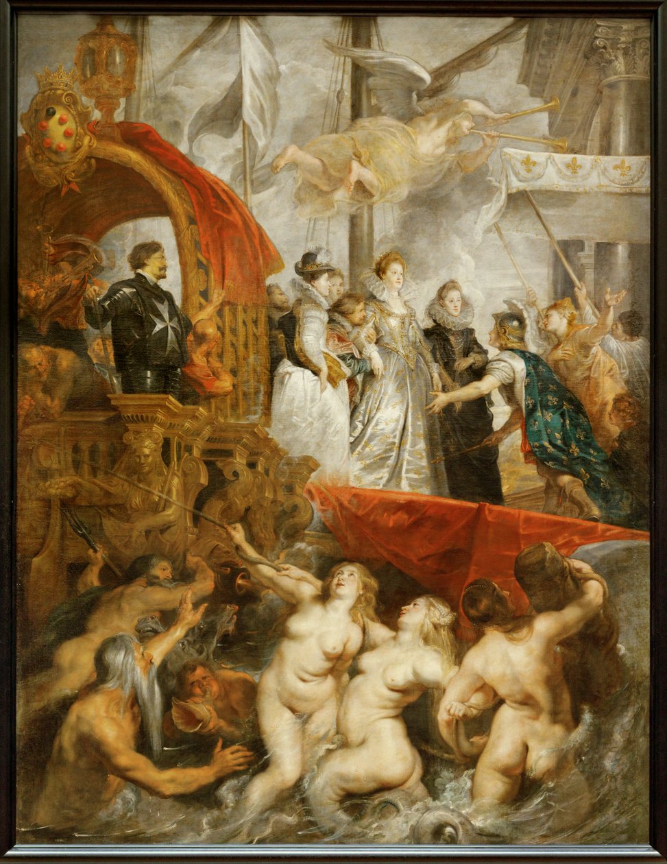De landing van Marie de Medicis in de haven van Marseille door Peter Paul Rubens