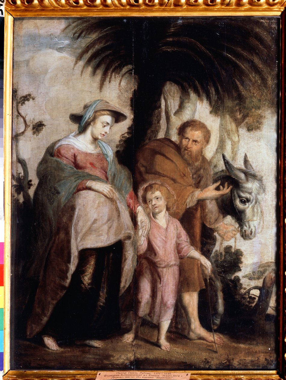 De terugkeer uit Egypte door Peter Paul Rubens