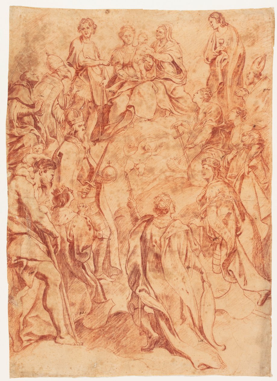 Maria mit dem Kind und Heiligen door Peter Paul Rubens