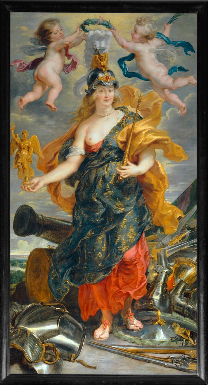 Marie de Medicis als triomferende koningin (schilderij op doek) door Peter Paul Rubens