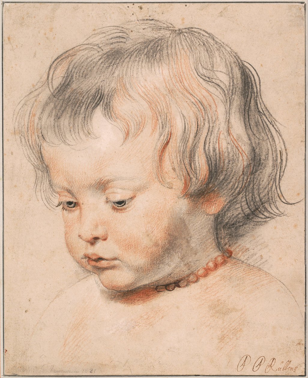 Nicolaas Rubens met een koraalketting door Peter Paul Rubens