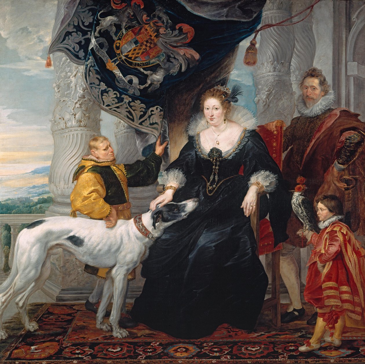 Portret van Aletheia Talbot, gravin van Arundel door Peter Paul Rubens