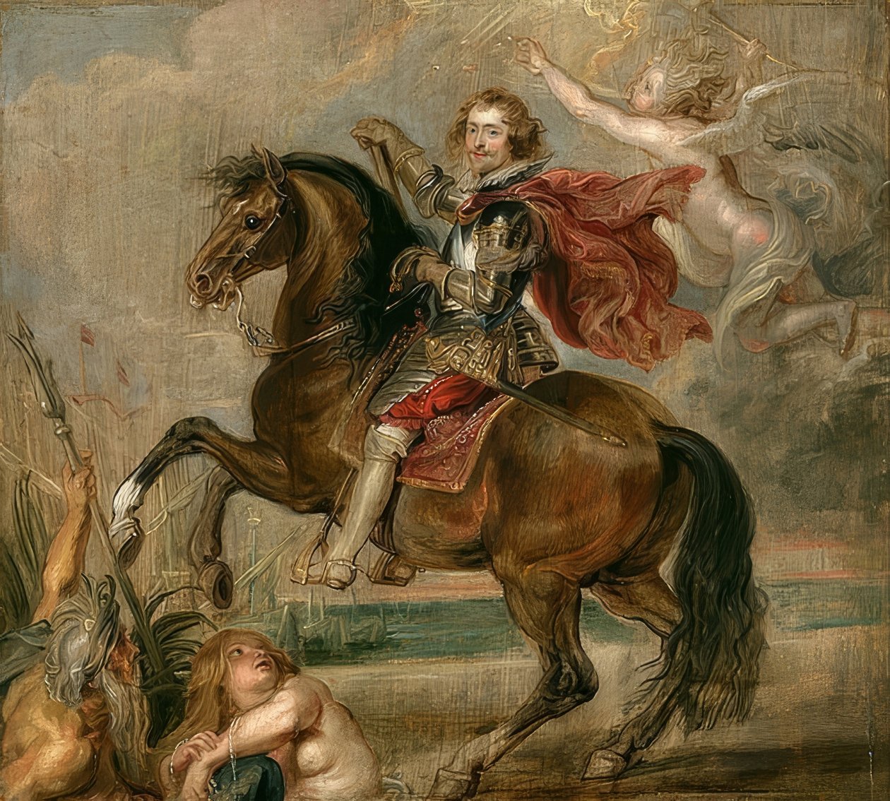 Portret van de hertog van Buckingham te paard. 1625 door Peter Paul Rubens