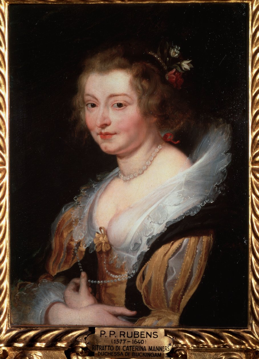 Portret van Catherine Manners, Hertogin van Buckingham door Peter Paul Rubens