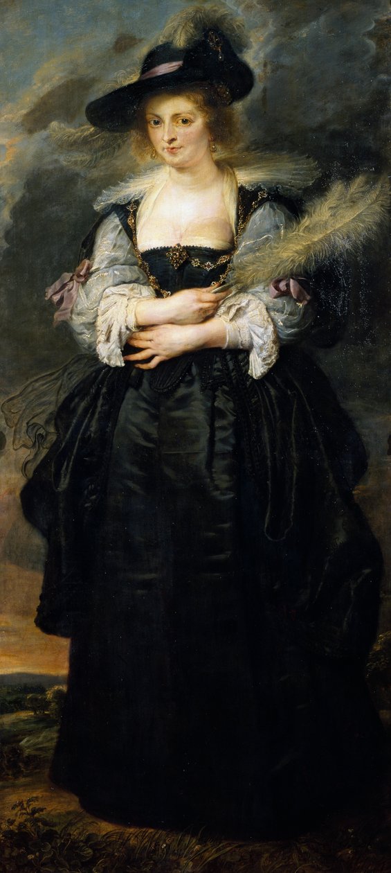 Portret van Helene Fourment door Peter Paul Rubens
