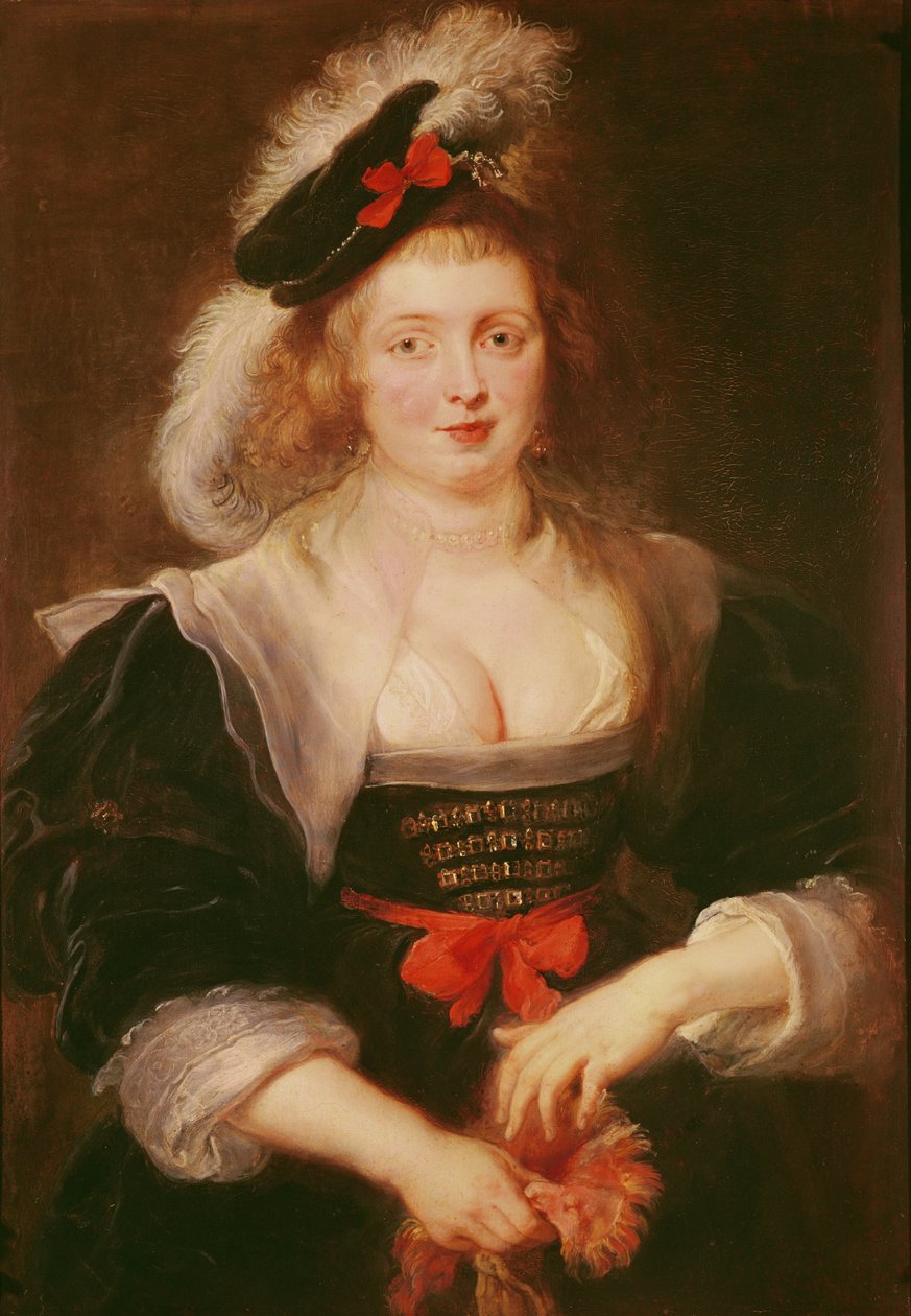 Portret van Helene Fourment met handschoenen, c.1632 door Peter Paul Rubens