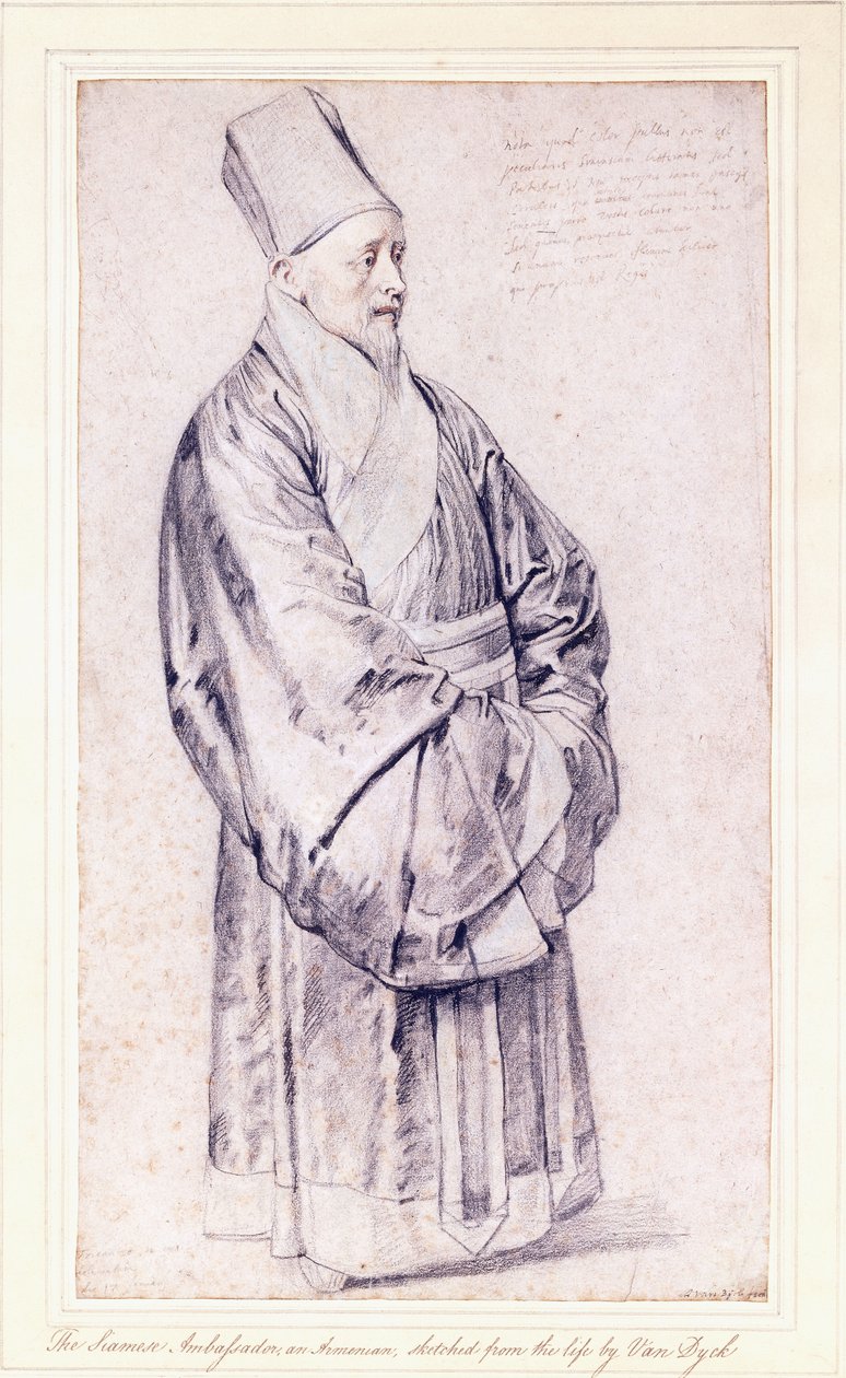 Portret van Nicolas Trigault S.J. in Chinese kleding door Peter Paul Rubens