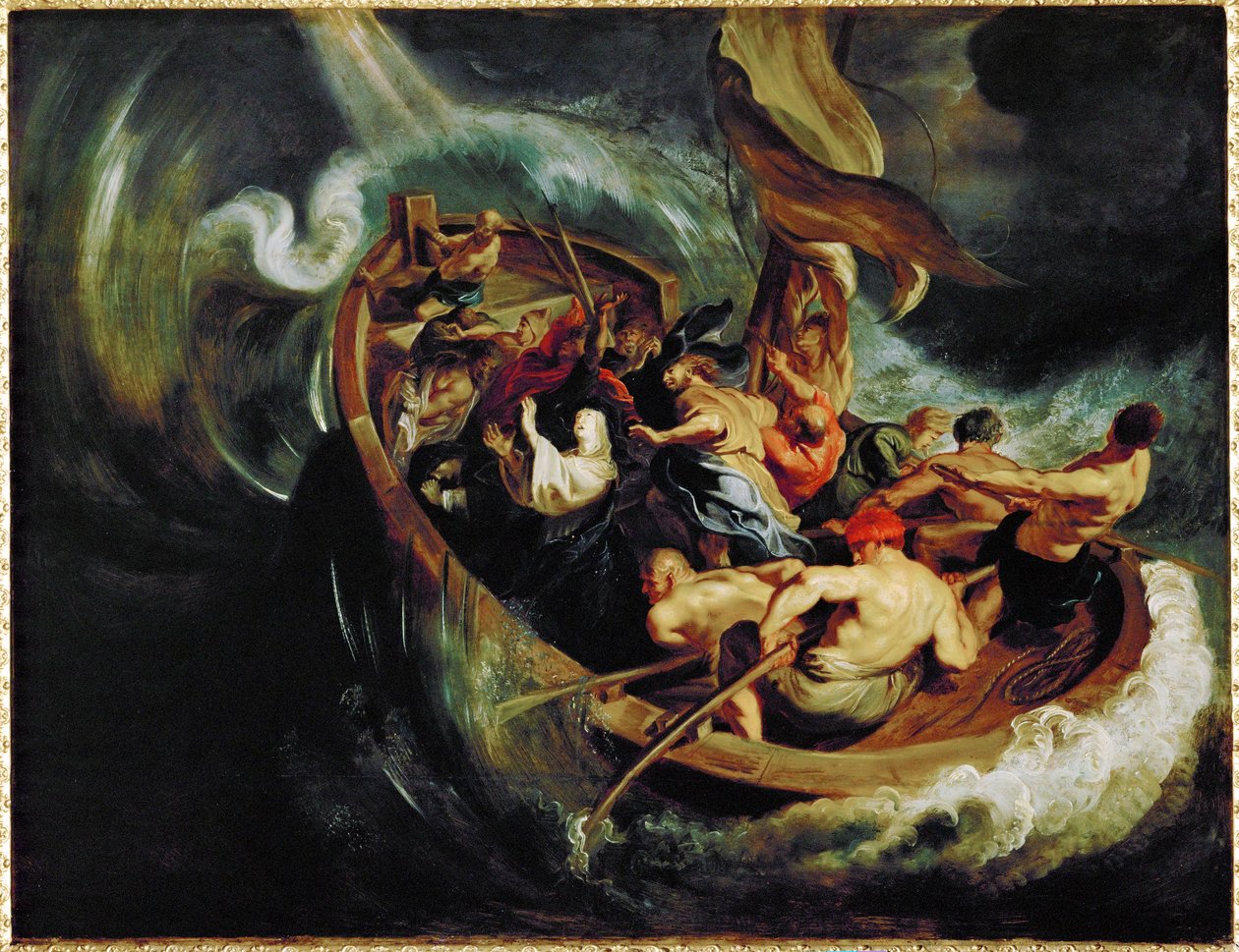 De heilige Walburga en het wonder van het schip door Peter Paul Rubens