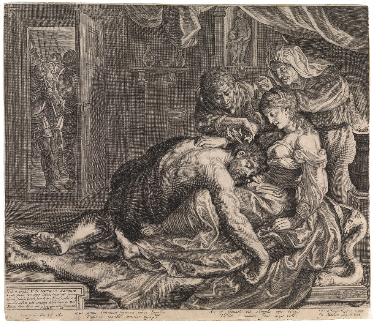 Simson en Delila door Peter Paul Rubens