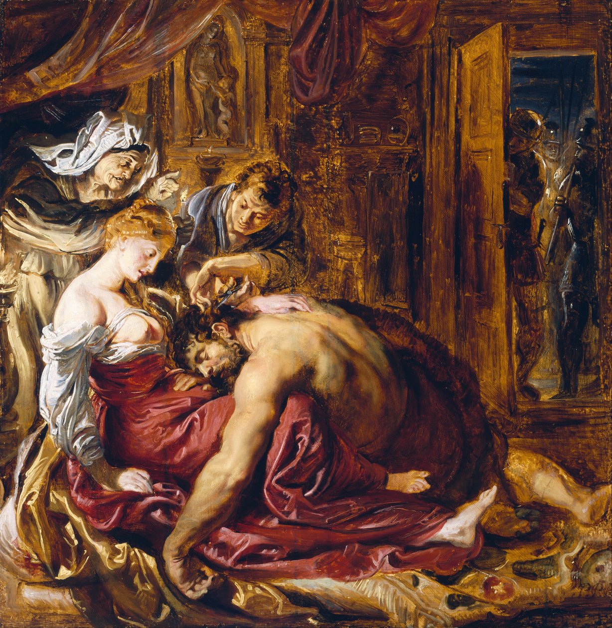 Samson en Delila door Peter Paul Rubens