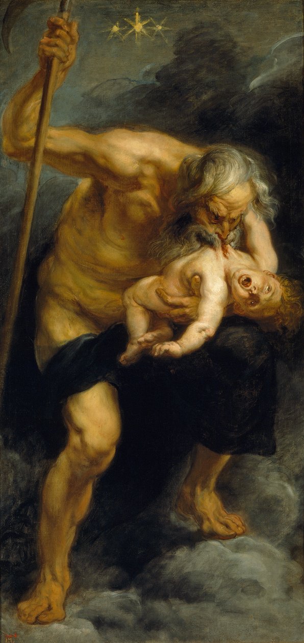 Saturnus verslindt zijn zoon door Peter Paul Rubens