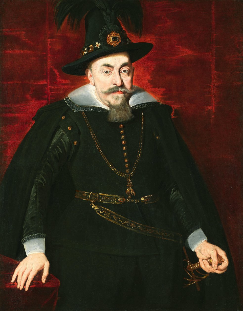 Portret van Sigismund III Vasa, koning van Polen door Peter Paul Rubens