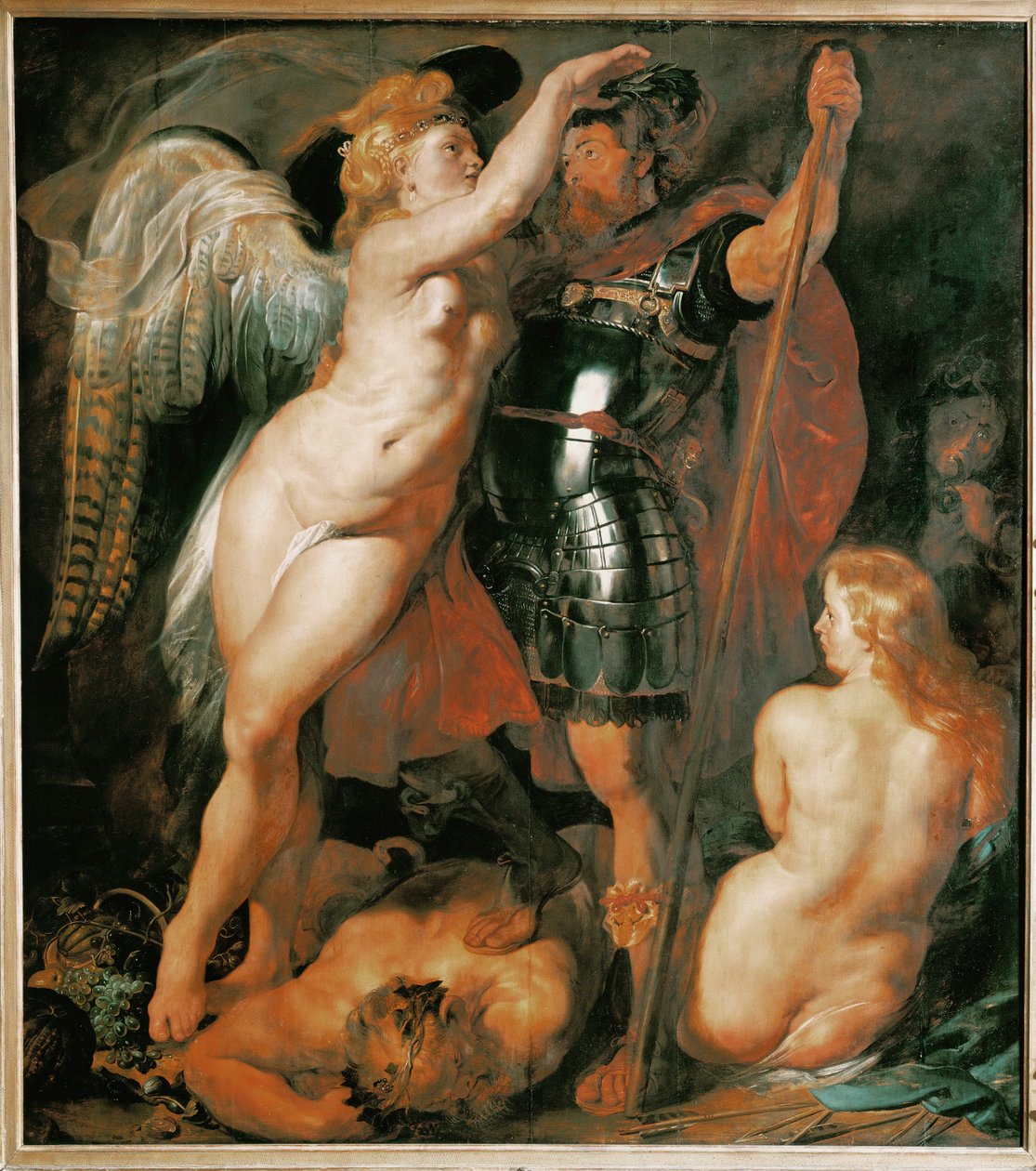 De kroning van de Deugdzame Held door Peter Paul Rubens