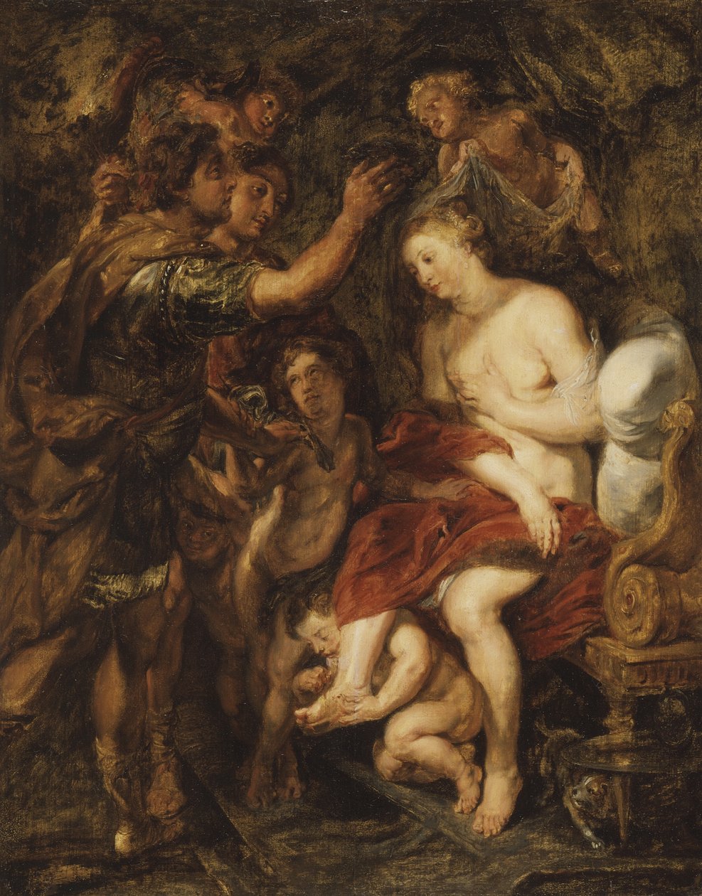 De kroning van Roxana door Peter Paul Rubens