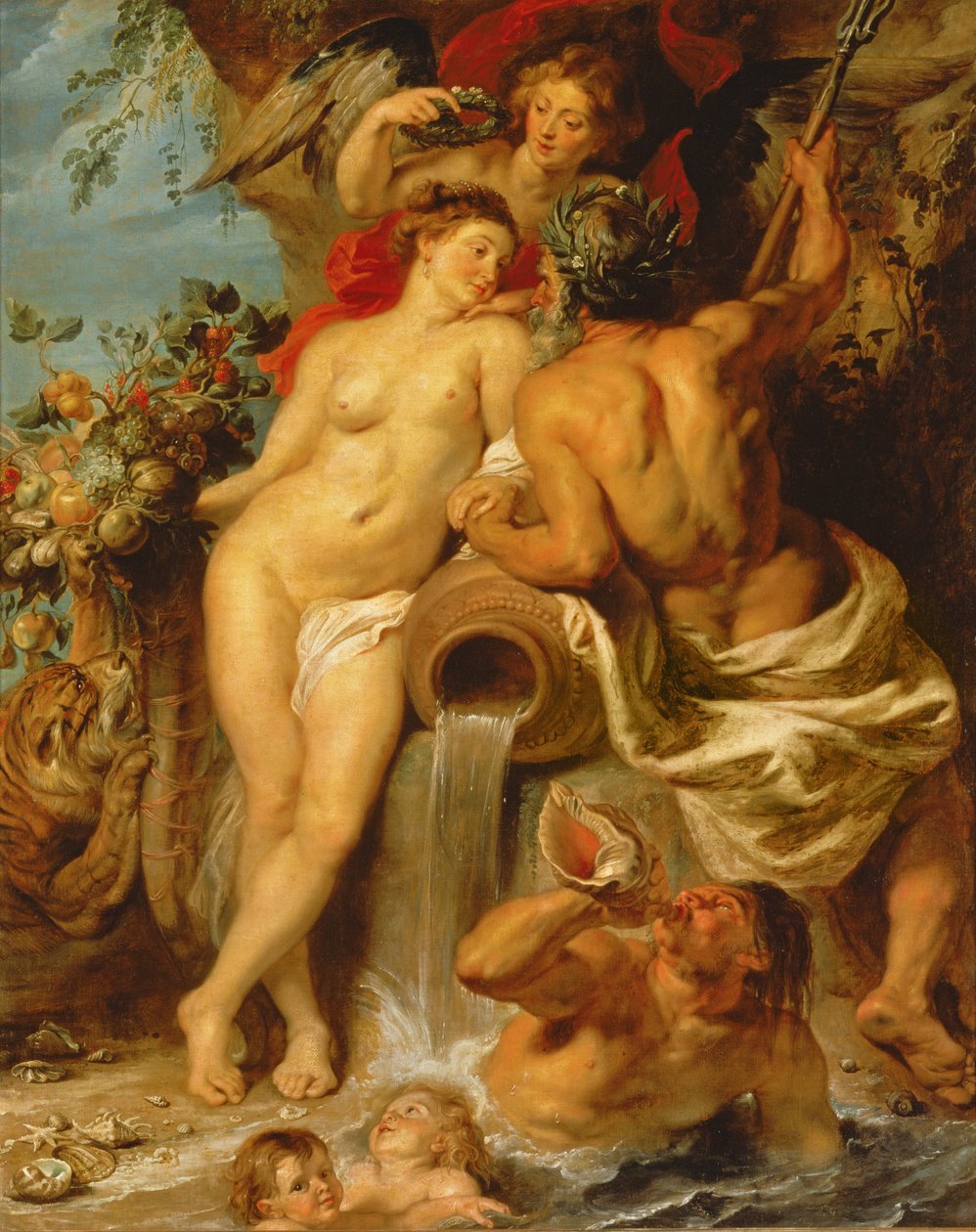 De vereniging van Aarde en Water, c.1618 door Peter Paul Rubens