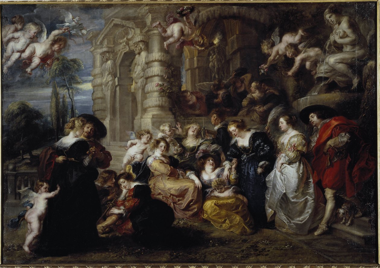 De tuin van de liefde door Peter Paul Rubens