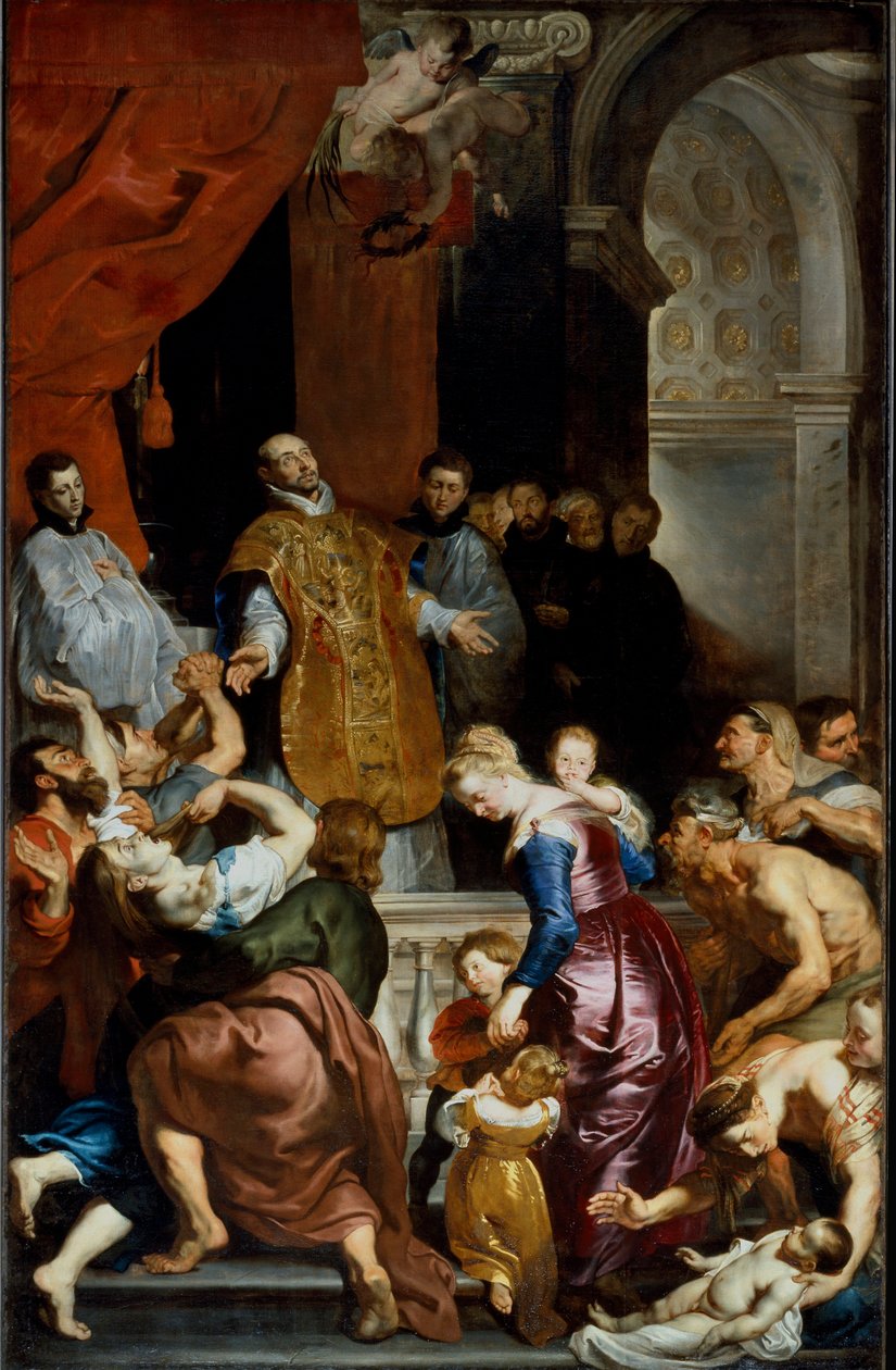 De wonderen van Sint Ignatius van Loyola door Peter Paul Rubens