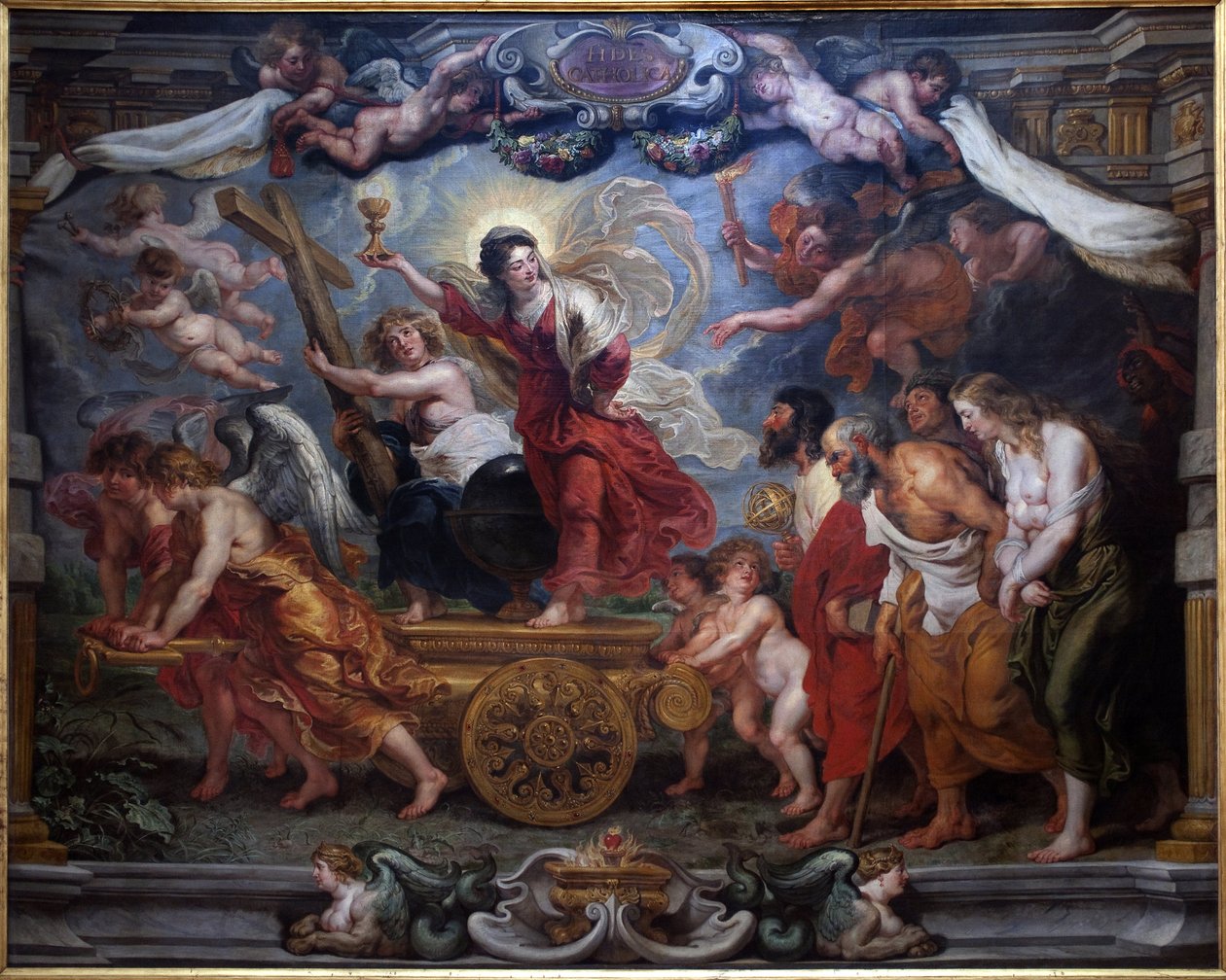 De triomf van het katholieke geloof door Peter Paul Rubens