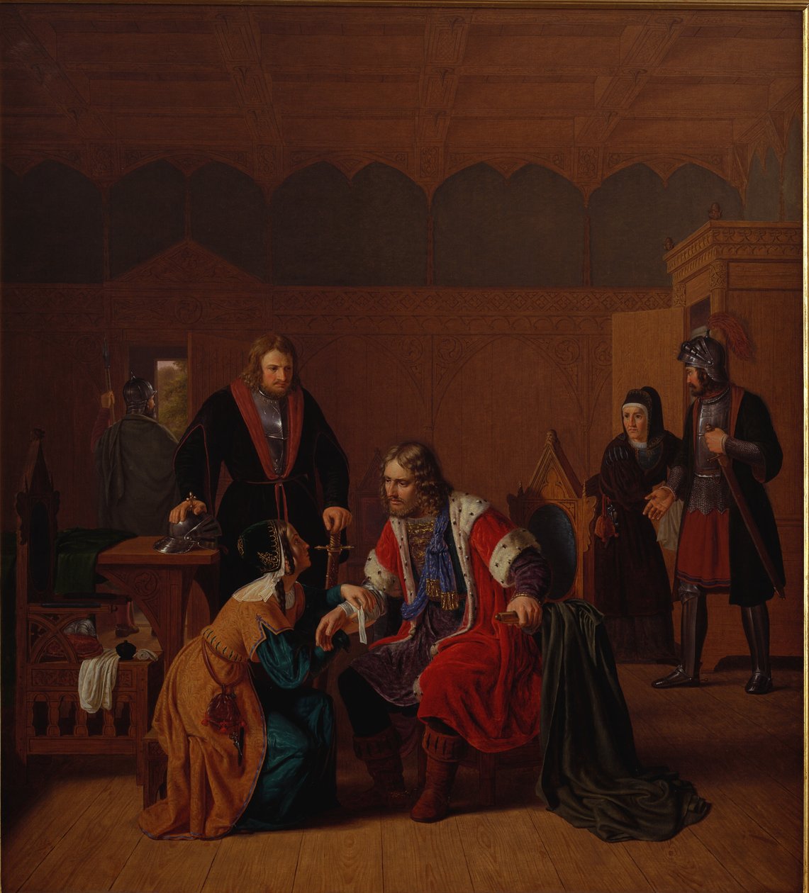 Valdemar de Grote wordt verbonden in het huis van Absalons moeder, waar hij toevlucht heeft gezocht na de aanval in Roskilde door Peter Raadsig