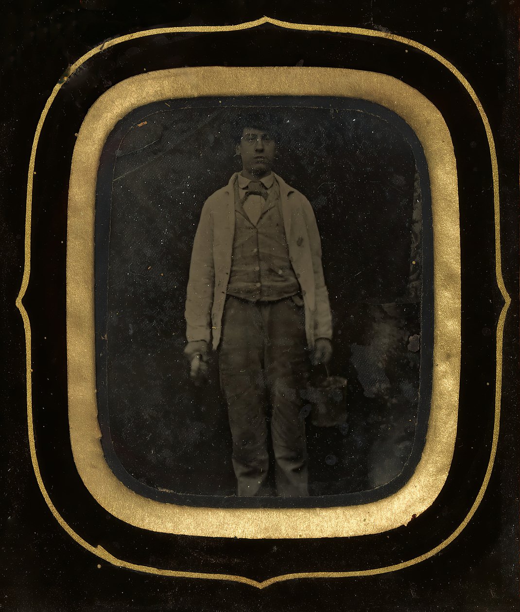 Man met emmer en verfkwast, late 1850s-60s door Peter Ralston