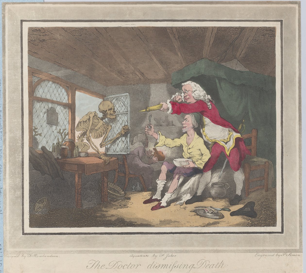 De dokter die de dood ontslaat, 1785 door Peter Simon