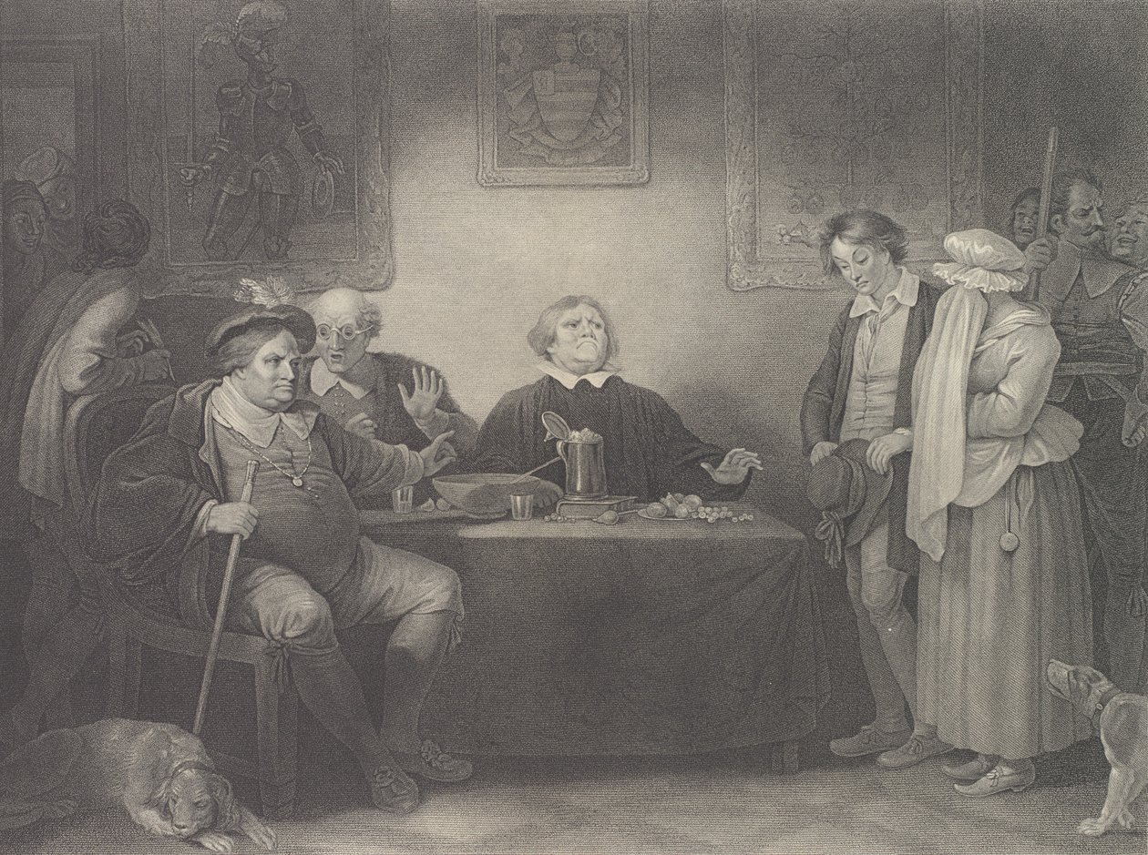 De Zeven Leeftijden, Vijfde Leeftijd: De Rechter Shakespeare, Zoals U... eerste publicatie 1801, heruitgave 1852 door Peter Simon