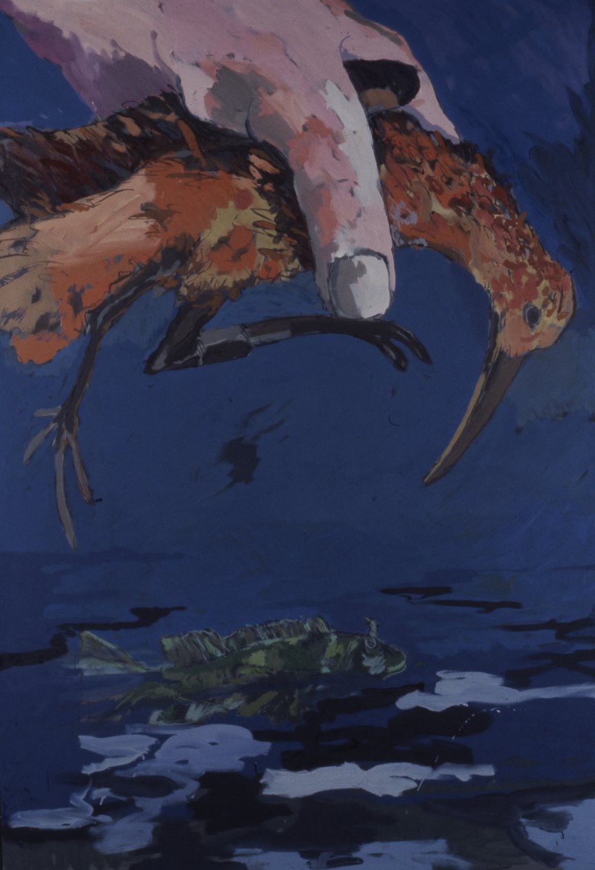 Grote hand in de lucht door Peter Wilson