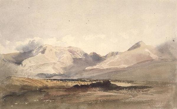Berglandschap, Westmorland door Peter de Wint