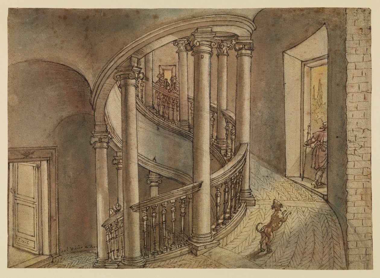 Belvedere-trap, van Bramante