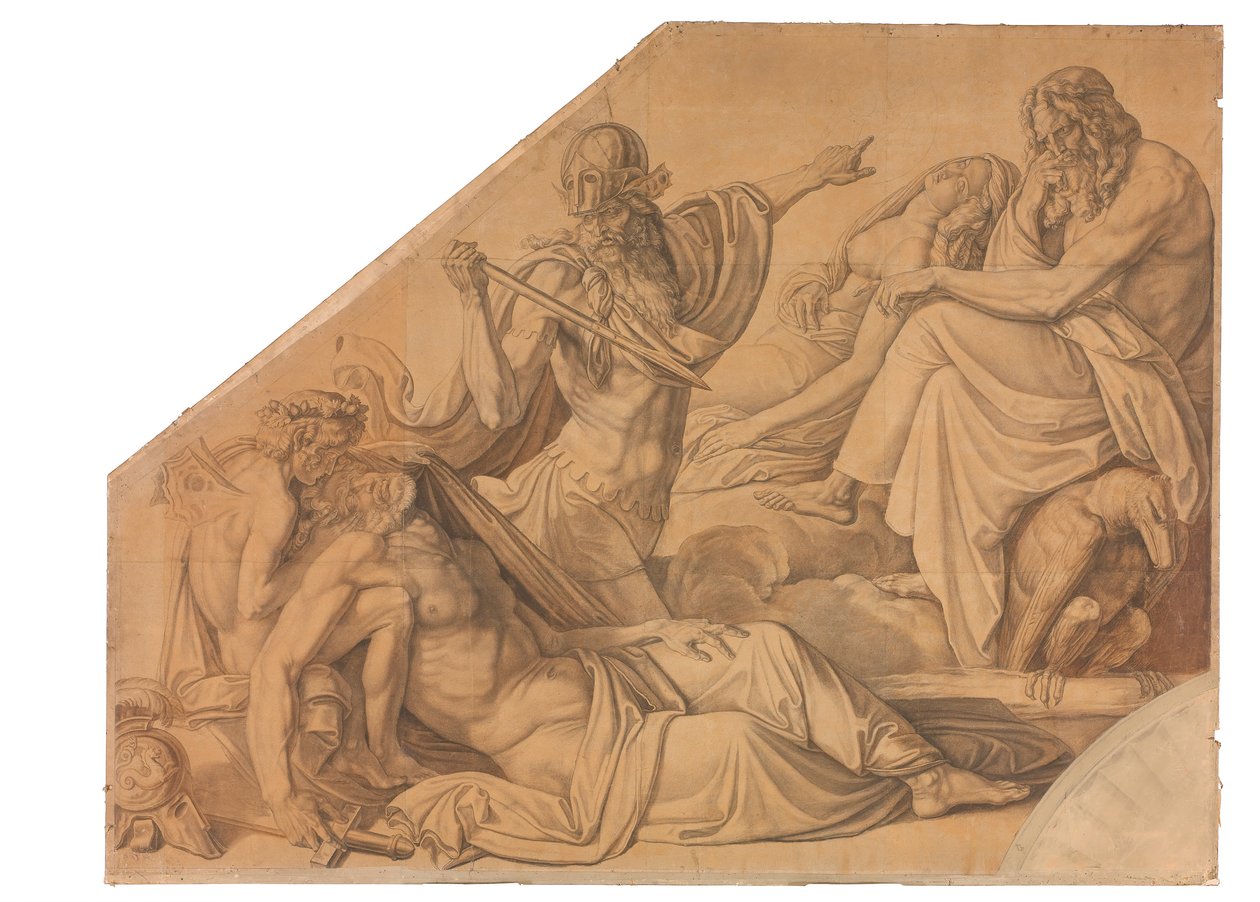 Agamemnons Traum door Peter von Cornelius