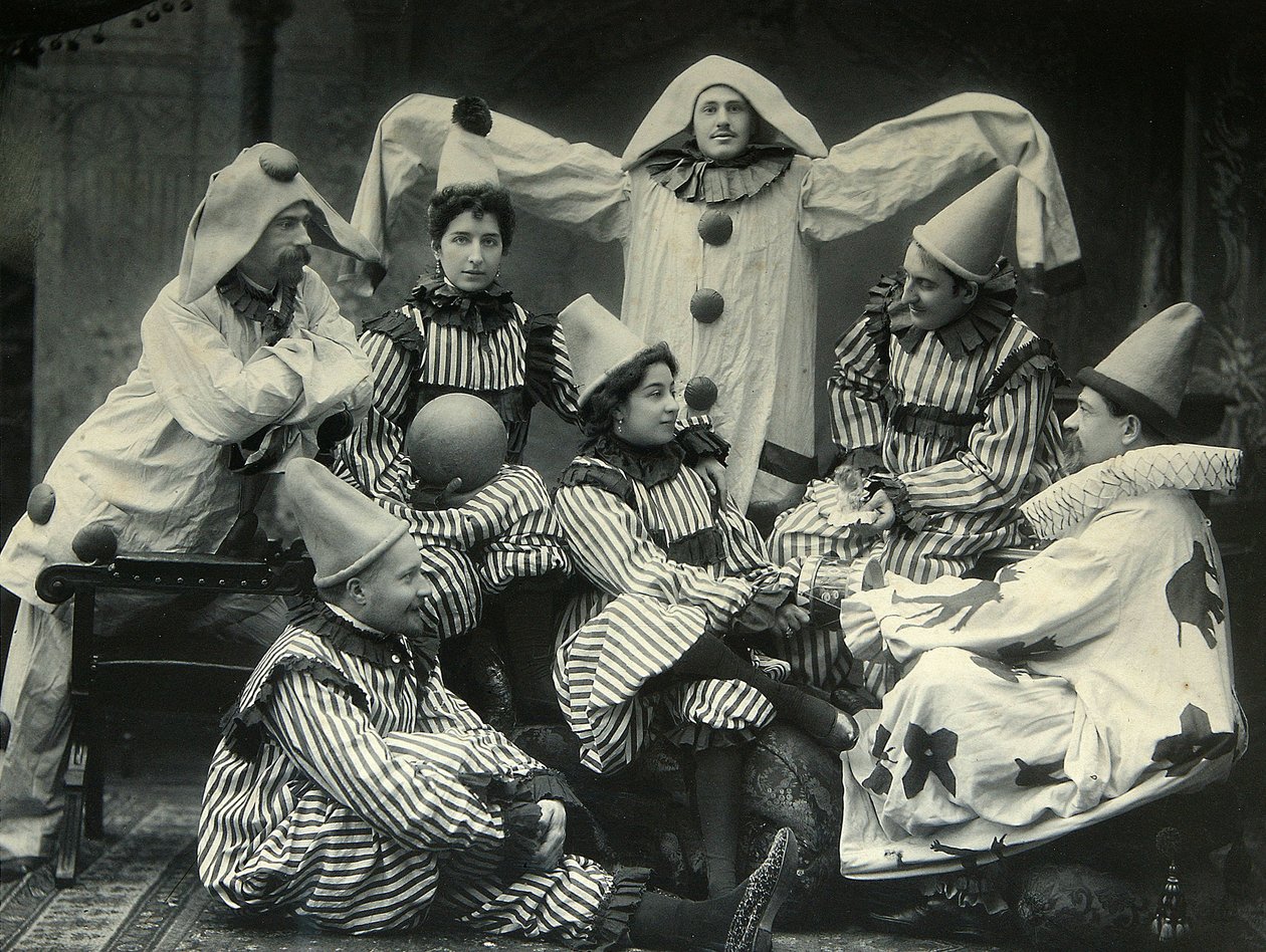 Theatercompositie. Platinotypie door Pyotr Petrovich Pavlov (1860-1925) door Petr Petrovich Pavlov
