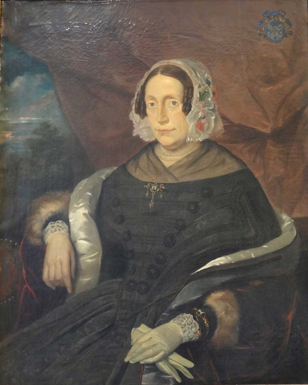 Antonia Maria Imans (1798-1865) echtgenote van Nicolaas IJzendoorn (1793-1867) door Petrus Theodorus van Wijngaerdt