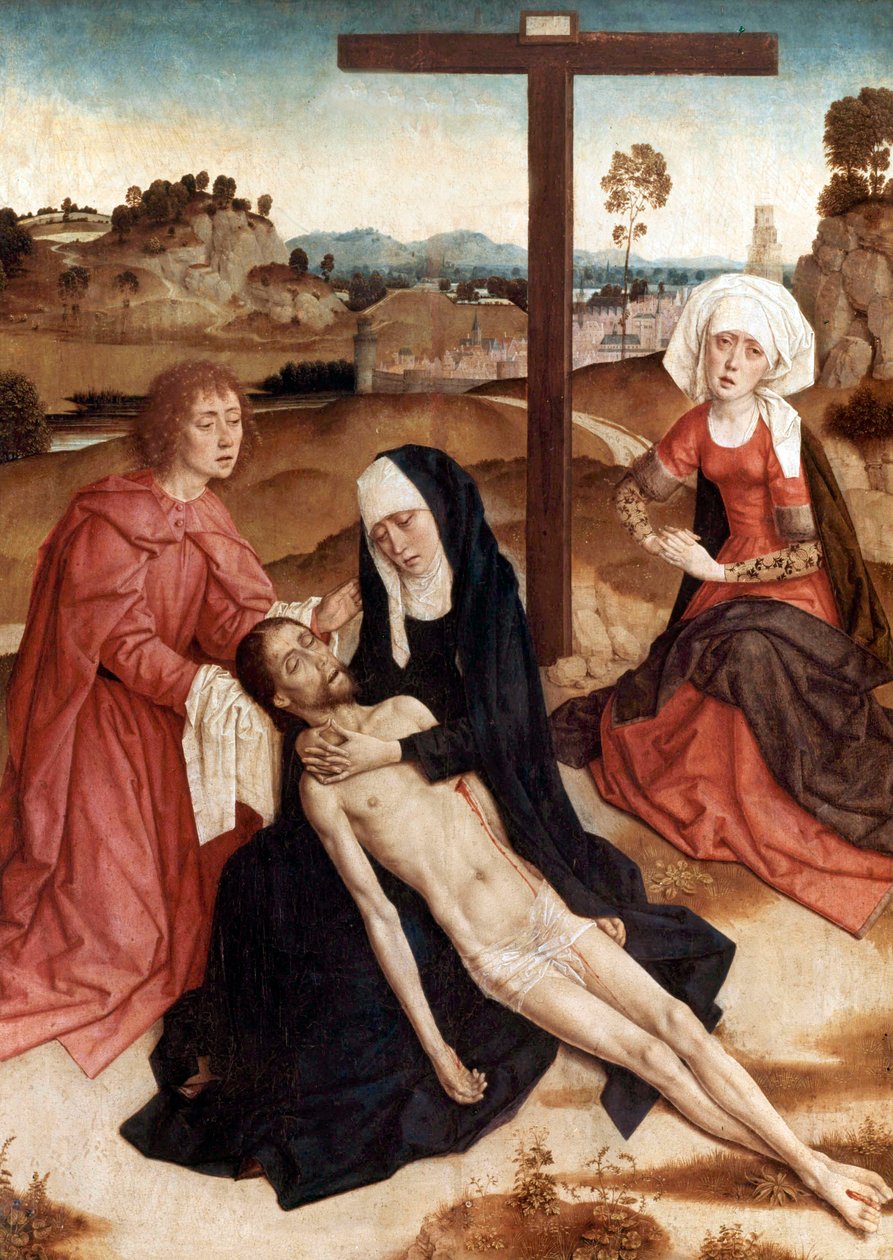 Rouw over de dode Christus, c.1444 door Petrus Christus